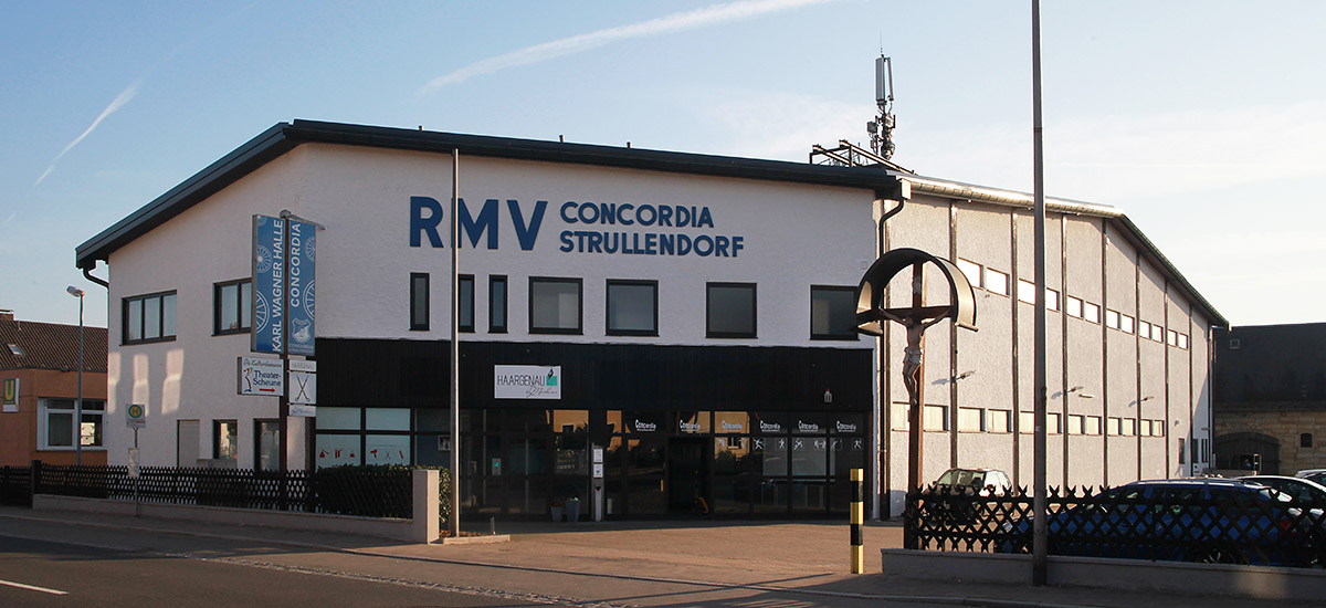 Die Karl-Wagner-Halle des RMV Concordia in Strullendorf